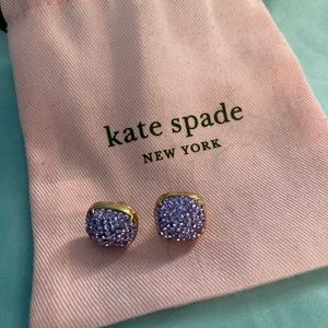 Kate Spade Clay Pave small Square stud earrings